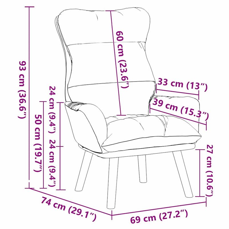 Casa si Gradina - Mobilier - Scaune si fotolii - Fotolii - Fotoliu Relaxant din Catifea Gri Inchis - Infinity.ro