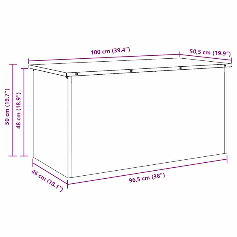 Casa si Gradina - Mobilier - Organizare si depozitare - Cutii depozitare - Cutie de depozitare exterioara Argintiu 100 x 50.5 x 50 cm - Infinity.ro