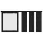 Casa si Gradina - Mobilier - Biblioteci si rafturi - Rafturi - Racator de paltoane montat pe perete cu raft Pe perete cu oglinda Stejar negru - Infinity.ro