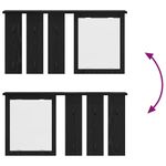 Casa si Gradina - Mobilier - Biblioteci si rafturi - Rafturi - Racator de paltoane montat pe perete cu raft Pe perete cu oglinda Stejar negru - Infinity.ro