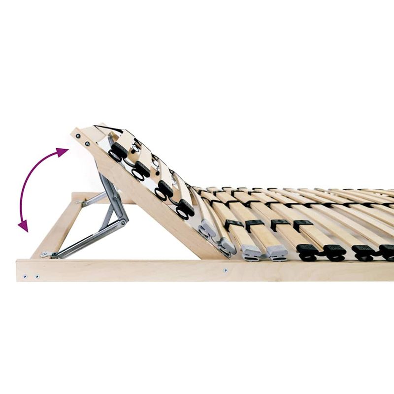 Casa si Gradina - Mobilier - Saltele si somiere - Somiere - Somiera pat cu headboard Manual Maro 100 x 190 cm Lemn - Infinity.ro