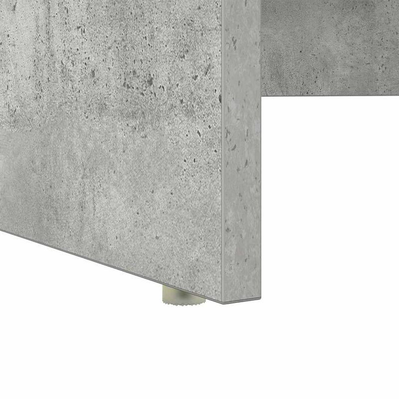 Casa si Gradina - Mobilier - Mese si birouri - Birouri - birou cu stocare gri beton 120.5x44x88.5 cm lemn prelucrat - Infinity.ro