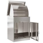 Casa si Gradina - Constructii - Depozitare, transport si protectie - Cutii postale - Cutie pentru colet Negru 44 x 35 x 59 cm Otel inoxidabil - Infinity.ro