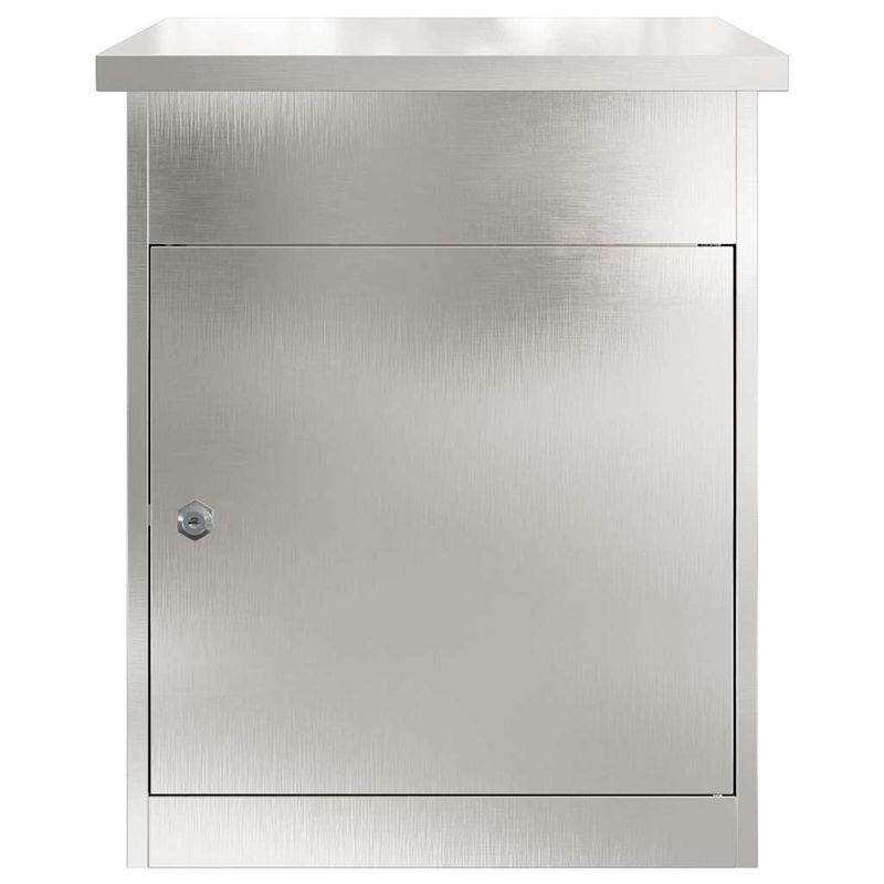 Casa si Gradina - Constructii - Depozitare, transport si protectie - Cutii postale - Cutie pentru colet Negru 44 x 35 x 59 cm Otel inoxidabil - Infinity.ro