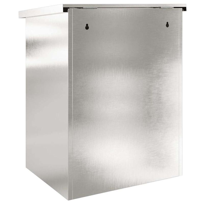 Casa si Gradina - Constructii - Depozitare, transport si protectie - Cutii postale - Cutie pentru colet Negru 44 x 35 x 59 cm Otel inoxidabil - Infinity.ro