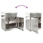 Casa si Gradina - Constructii - Depozitare, transport si protectie - Cutii postale - Cutie pentru colet Negru 44 x 35 x 59 cm Otel inoxidabil - Infinity.ro