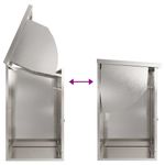 Casa si Gradina - Constructii - Depozitare, transport si protectie - Cutii postale - Cutie pentru colet Negru 44 x 35 x 59 cm Otel inoxidabil - Infinity.ro