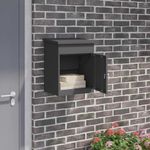 Casa si Gradina - Constructii - Depozitare, transport si protectie - Cutii postale - Cutie pentru colet Negru 44 x 35 x 59 cm Otel - Infinity.ro