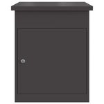 Casa si Gradina - Constructii - Depozitare, transport si protectie - Cutii postale - Cutie pentru colet Negru 44 x 35 x 59 cm Otel - Infinity.ro
