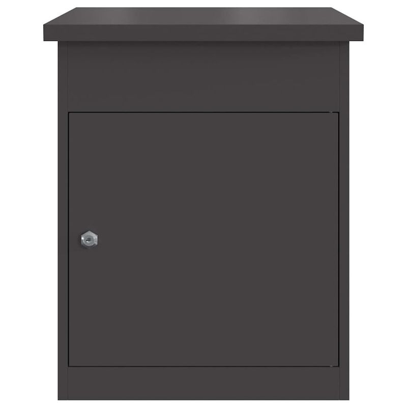 Casa si Gradina - Constructii - Depozitare, transport si protectie - Cutii postale - Cutie pentru colet Negru 44 x 35 x 59 cm Otel - Infinity.ro