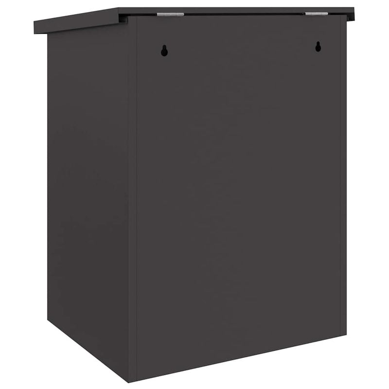 Casa si Gradina - Constructii - Depozitare, transport si protectie - Cutii postale - Cutie pentru colet Negru 44 x 35 x 59 cm Otel - Infinity.ro