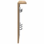 Casa si Gradina - Mobilier - Biblioteci si rafturi - Rafturi - Racator de paltoane montat pe perete cu raft Pe perete stejar artizanal - Infinity.ro