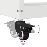 Casa si Gradina - Constructii - Depozitare, transport si protectie - Organizatoare si cutii scule - Carucior pentru unelte cu raft cu roata cu depozitare Manual Alb 65 x 35 x 111 cm Metal - Infinity.ro