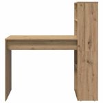 Casa si Gradina - Mobilier - Mese si birouri - Birouri - Birou cu stocare, Stejar artizanal 113x54x120 cm, Lemn aglomerat - Infinity.ro