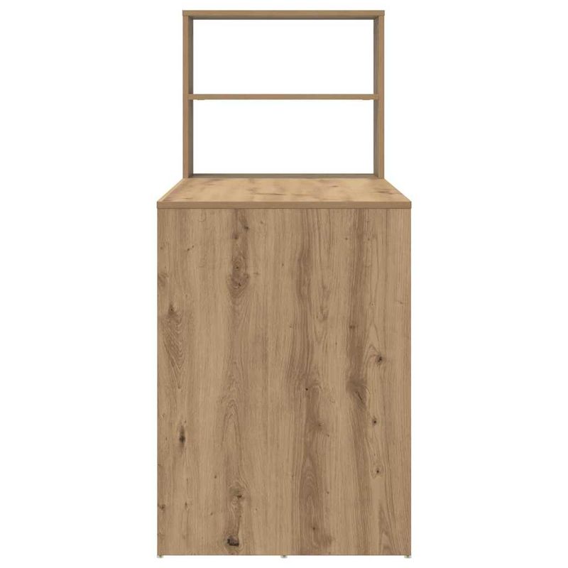 Casa si Gradina - Mobilier - Mese si birouri - Birouri - Birou cu stocare, Stejar artizanal 113x54x120 cm, Lemn aglomerat - Infinity.ro