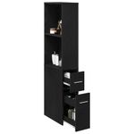 Casa si Gradina - Mobilier - Dulapuri si sifoniere - Dulapuri - Dulap Ingust pentru Baie Stejar negru 22 x 41 x 135 cm PAL - Infinity.ro