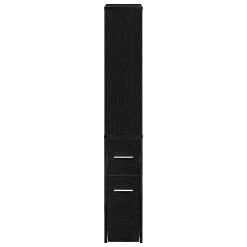 Casa si Gradina - Mobilier - Dulapuri si sifoniere - Dulapuri - Dulap Ingust pentru Baie Stejar negru 22 x 41 x 135 cm PAL - Infinity.ro