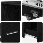 Casa si Gradina - Mobilier - Dulapuri si sifoniere - Dulapuri - Dulap Ingust pentru Baie Stejar negru 22 x 41 x 135 cm PAL - Infinity.ro