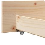 Casa si Gradina - Mobilier - Paturi si accesorii - Paturi - Cadru de pat cu sertar cu headboard cu depozitare Maro 90 x 200 cm Lemn de brad - Infinity.ro