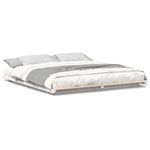 Casa si Gradina - Mobilier - Paturi si accesorii - Paturi - Cadru de pat de podea Alb 200 x 210 cm Lemn masiv de pin - Infinity.ro