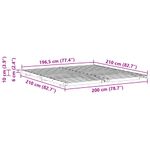 Casa si Gradina - Mobilier - Paturi si accesorii - Paturi - Cadru de pat de podea Alb 200 x 210 cm Lemn masiv de pin - Infinity.ro