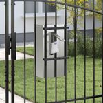 Casa si Gradina - Constructii - Depozitare, transport si protectie - Cutii postale - cutie postala Negru 30 x 23 x 55 cm Otel galvanizat - Infinity.ro