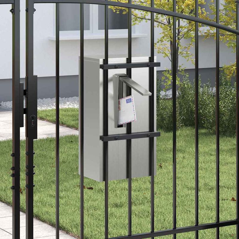 Casa si Gradina - Constructii - Depozitare, transport si protectie - Cutii postale - cutie postala Negru 30 x 23 x 55 cm Otel galvanizat - Infinity.ro