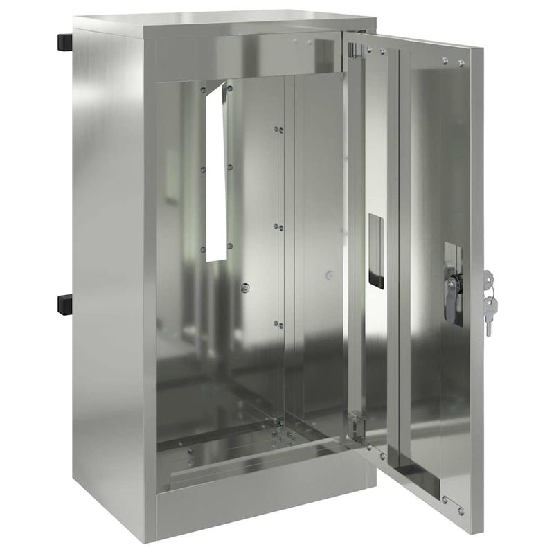 Casa si Gradina - Constructii - Depozitare, transport si protectie - Cutii postale - cutie postala Negru 30 x 23 x 55 cm Otel galvanizat - Infinity.ro