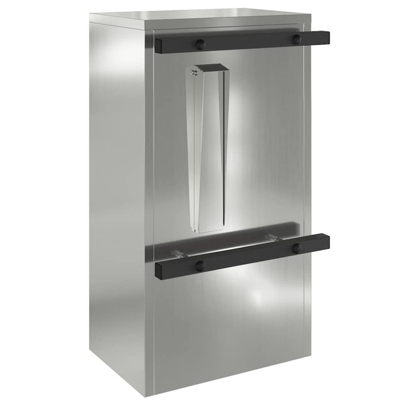 Casa si Gradina - Constructii - Depozitare, transport si protectie - Cutii postale - cutie postala Negru 30 x 23 x 55 cm Otel galvanizat - Infinity.ro