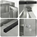 Casa si Gradina - Constructii - Depozitare, transport si protectie - Cutii postale - cutie postala Negru 30 x 23 x 55 cm Otel galvanizat - Infinity.ro