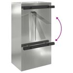 Casa si Gradina - Constructii - Depozitare, transport si protectie - Cutii postale - cutie postala Negru 30 x 23 x 55 cm Otel galvanizat - Infinity.ro