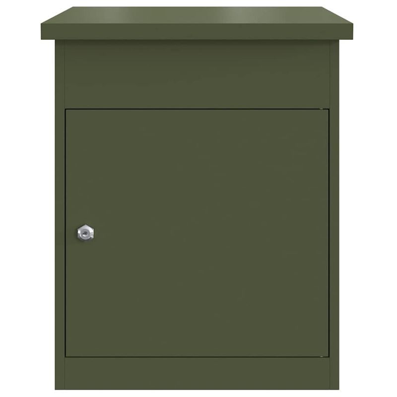 Casa si Gradina - Constructii - Depozitare, transport si protectie - Cutii postale - Cutie pentru colet Olivengrønn 44 x 35 x 59 cm Otel - Infinity.ro