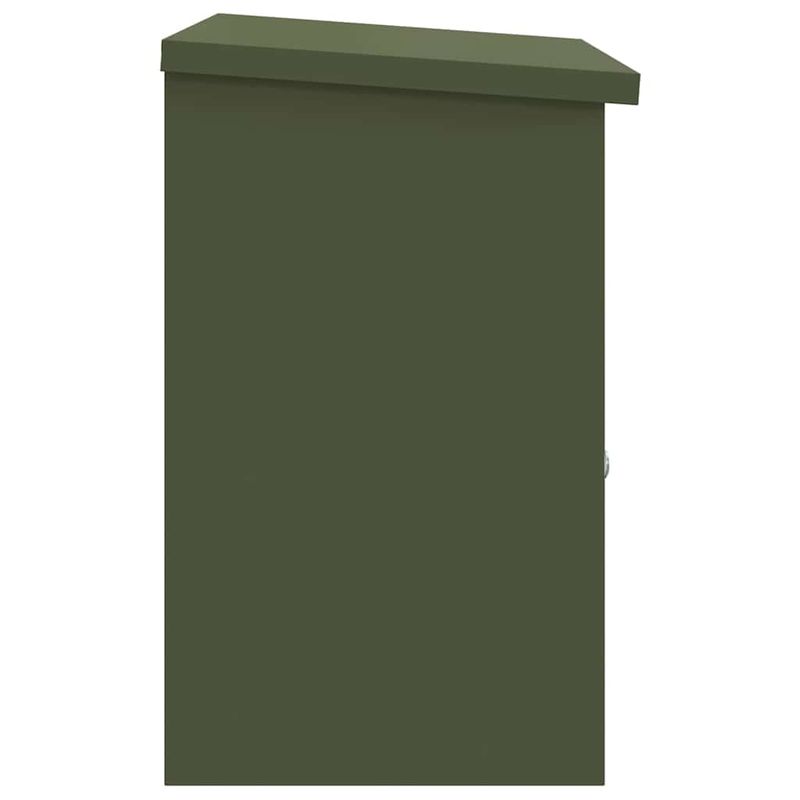 Casa si Gradina - Constructii - Depozitare, transport si protectie - Cutii postale - Cutie pentru colet Olivengrønn 44 x 35 x 59 cm Otel - Infinity.ro