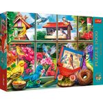 Jucarii, Copii si Bebe - Jucarii si jocuri - Jocuri si puzzle - Puzzle - Puzzle trefl 1000 premium plus tea time lumea pasarilor - Infinity.ro