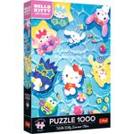 Jucarii, Copii si Bebe - Jucarii si jocuri - Jocuri si puzzle - Puzzle - Puzzle trefl 1000 premium plus hello kitty relaxare de vara - Infinity.ro