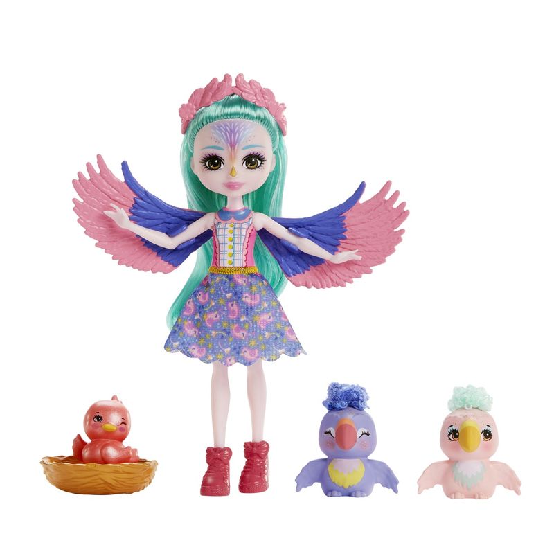 Jucarii, Copii si Bebe - Jucarii si jocuri - Papusi si accesorii - Papusi - Enchantimals city tails main street familia filiei finch - Infinity.ro