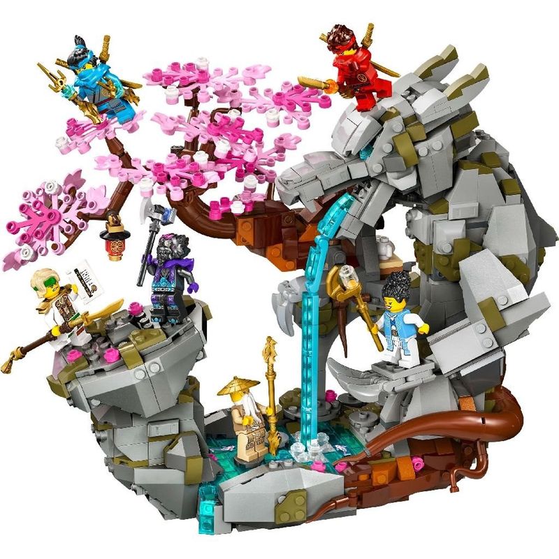 Jucarii, Copii si Bebe - Jucarii si jocuri - Seturi de constructie si cuburi - Seturi de constructie - Lego ninjago altarul dragon de piatra 71819 - Infinity.ro