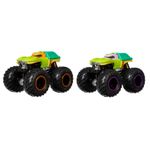Jucarii, Copii si Bebe - Jucarii si jocuri - Vehicule si jucarii cu telecomanda - Masinute - Monster truck set 2 masini scara 1 la 64 michelangelo si donatello - Infinity.ro