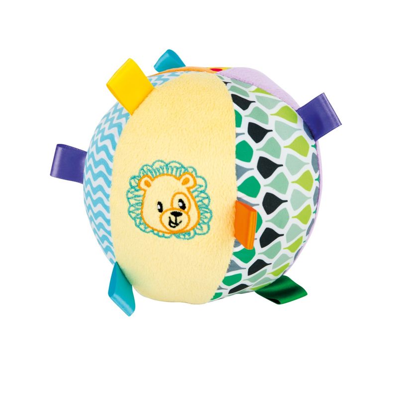 Jucarii, Copii si Bebe - Jucarii si jocuri - Jucarii bebelusi - Jucarii zornaitoare - Winfun minge zornaitoare leu din material textil - Infinity.ro