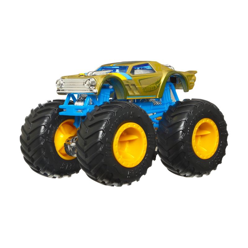 Jucarii, Copii si Bebe - Jucarii si jocuri - Vehicule si jucarii cu telecomanda - Utilaje constructie de jucarie - Hot wheels monster truck camion night shifter cu culori schimbatoare scara 1:64 - Infinity.ro