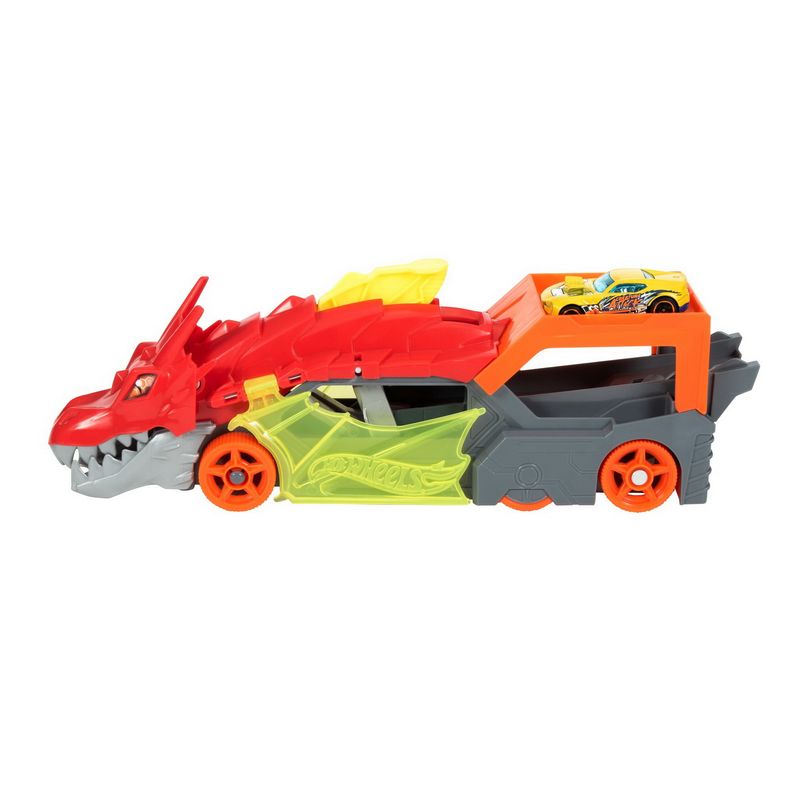 Jucarii, Copii si Bebe - Jucarii si jocuri - Vehicule si jucarii cu telecomanda - Masinute - Hot wheels city transportatorul dragon - Infinity.ro