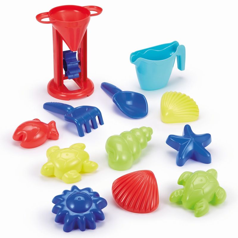 Jucarii, Copii si Bebe - Jucarii si jocuri - Jucarii bebelusi - Jucarii interactive bebelusi - Ecoiffier galetusa cu 12 accesorii pentru nisip 21cm - Infinity.ro