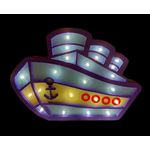 Casa si Gradina - Corpuri si surse de iluminat - Veioze si lampi - Veioze - Lampa de veghe cu leduri, In forma de Nava, 29 cm, 6818-9B - Infinity.ro