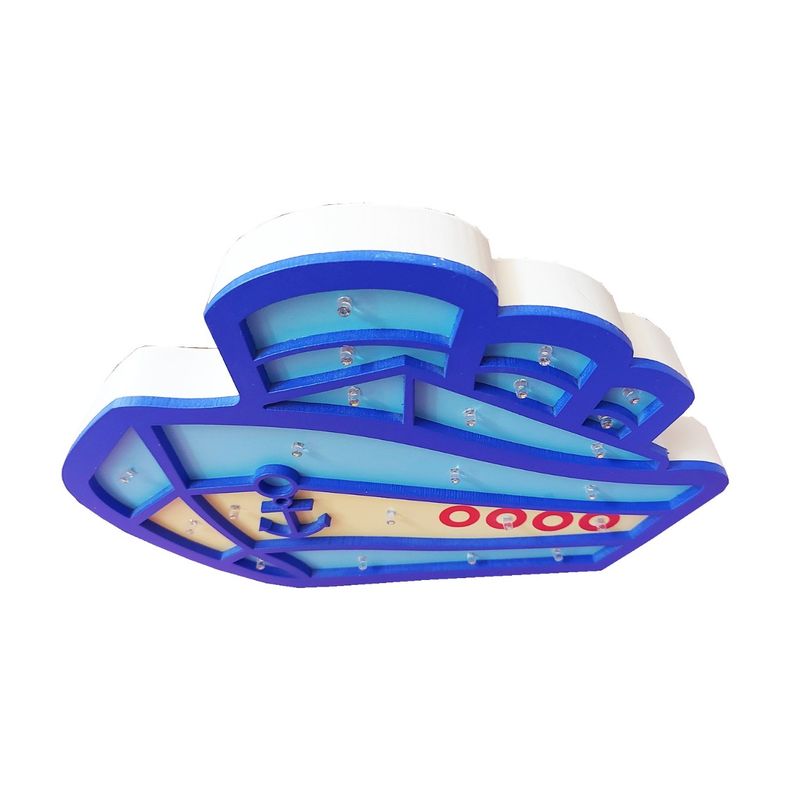 Casa si Gradina - Corpuri si surse de iluminat - Veioze si lampi - Veioze - Lampa de veghe cu leduri, In forma de Nava, 29 cm, 6818-9B - Infinity.ro