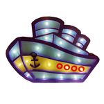 Casa si Gradina - Corpuri si surse de iluminat - Veioze si lampi - Veioze - Lampa de veghe cu leduri, In forma de Nava, 29 cm, 6818-9B - Infinity.ro