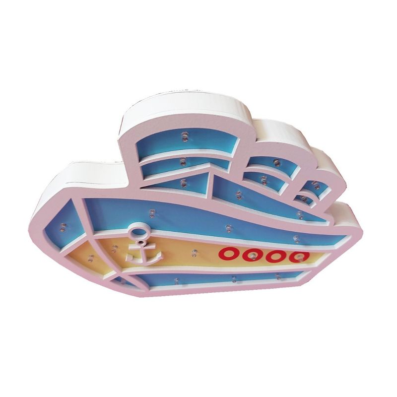 Casa si Gradina - Corpuri si surse de iluminat - Veioze si lampi - Veioze - Lampa de veghe cu leduri, In forma de Nava, 29 cm, 6818-9A - Infinity.ro