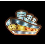 Casa si Gradina - Corpuri si surse de iluminat - Veioze si lampi - Veioze - Lampa de veghe cu leduri, In forma de Nava, 29 cm, 6818-9A - Infinity.ro