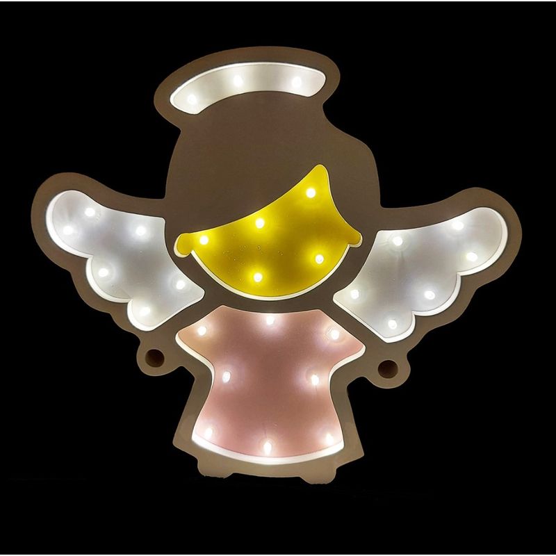 Casa si Gradina - Corpuri si surse de iluminat - Veioze si lampi - Veioze - Lampa de veghe cu leduri, In forma de Ingeras, 30 cm, 6818-3B - Infinity.ro