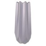 Casa si Gradina - Decoratiuni - Obiecte decorative - Vaze si boluri decorative - Vaza decorativa zimtata din ceramica eleganta, 20 cm, Gri, 795H-1 - Infinity.ro