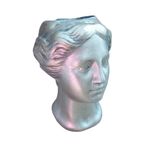Casa si Gradina - Decoratiuni - Obiecte decorative - Vaze si boluri decorative - Vaza decorativa, Bust femeie, Vintage Gri, 23 cm, 356309DV - Infinity.ro